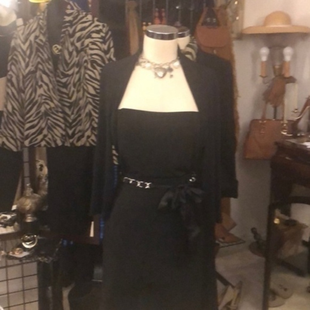 VINTAGE MATTE JERSEY TOP WITH FAUX SHRUGG. WORTHINGTON.